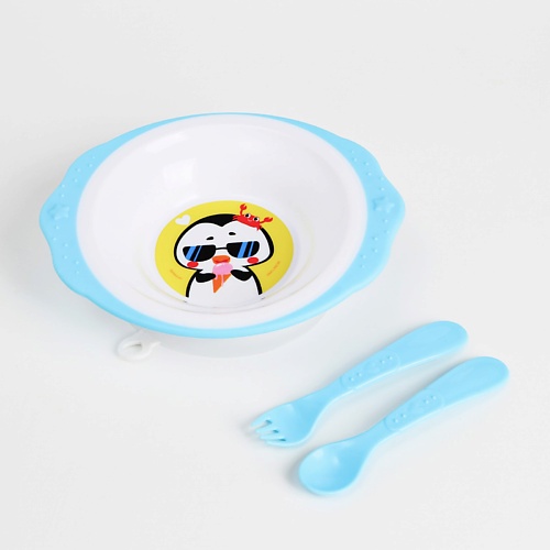 MUM&BABY Набор детской посуды «Пингвинчик» biomio средство для мытья посуды в том числе детской концентрат без запаха 750 мл