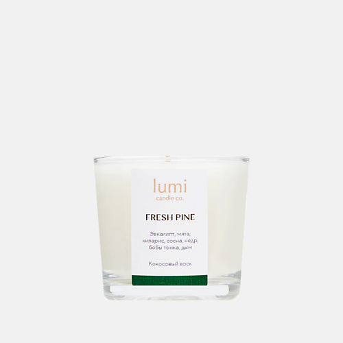 LUMI CANDLE CO. Ароматическая свеча petite Fresh pine 90 lumi candle co ароматическая свеча petite honey