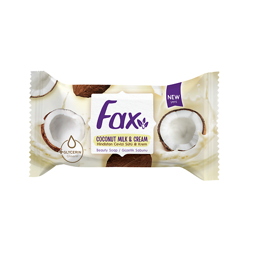 FAX Туалетное мыло Крем & Кокосовое молоко 75 synergetic антибактериальное гипоаллергенное крем мыло кокосовое молочко 1000
