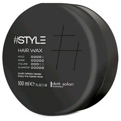 DOTT.SOLARI COSMETICS Воск для волос сильной фиксации #STYLE 100.0 лак неаэрозольный сильной фиксации style masters