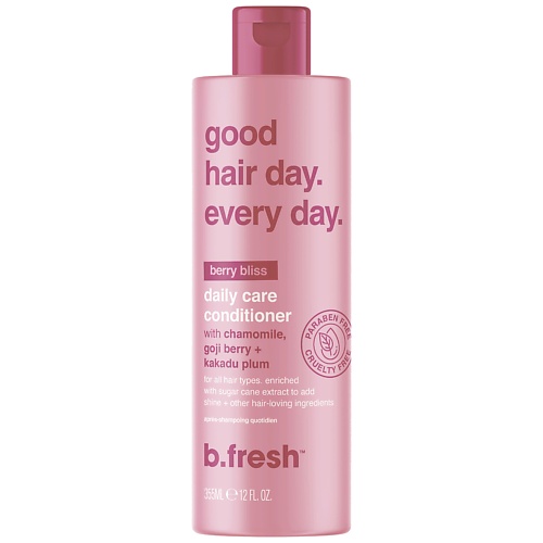 B.FRESH Кондиционер для волос good hair day. every day. 355.0 шампунь для ежедневного применения cemani every day