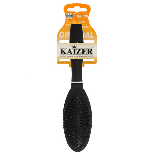KAIZER Расческа массажная, узкая, пластиковые зубья kaizer расческа массажная оранжевая