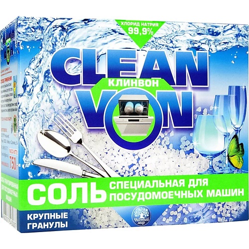 CLEANVON Соль для посудомоечных машин 750 rossinka экологичные таблетки для посудомоечных машин premium all in 1 30
