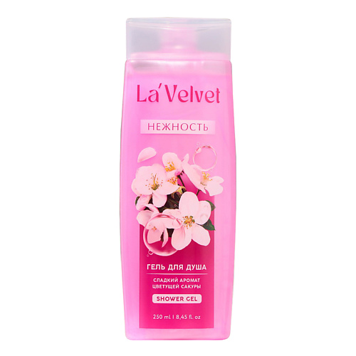 BEAUTY FOX Гель для душа La'Velvet Нежность, сладкий аромат цветущей сакуры 250