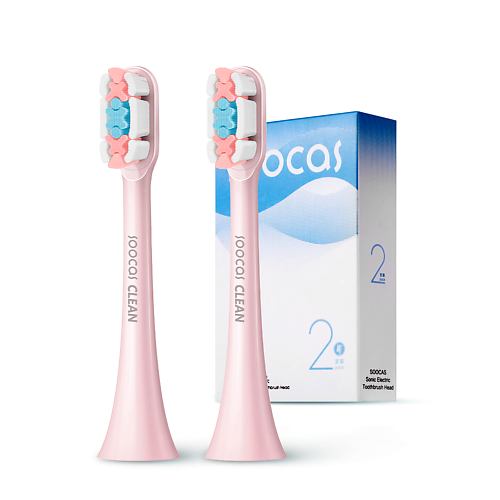 SOOCAS Сменные насадки для электрических зубных щеток beiber насадки для зубных щеток средней жесткости с колпачками white