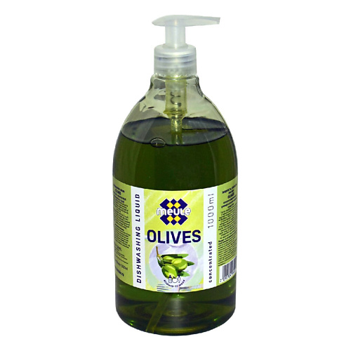 MEULE Средство для мытья посуды Dishwashing Liquid Olives 1000 aromika средство для мытья посуды blik антижир дозатор 1100
