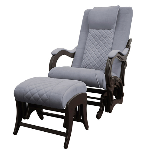 FUJIMO Массажное кресло качалка SAKURA PLUS F2005 с пуфиком 1 кресло качалка rattan grand white wash с подушками