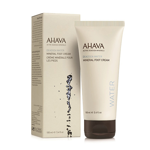 AHAVA Deadsea Water Минеральный крем для ног 100 ahava deadsea mud питательный лосьон для тела 250 0