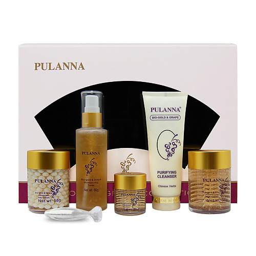 фото Pulanna подарочный набор для лица био-золото и виноград - bio-gold & grape cosmetics set