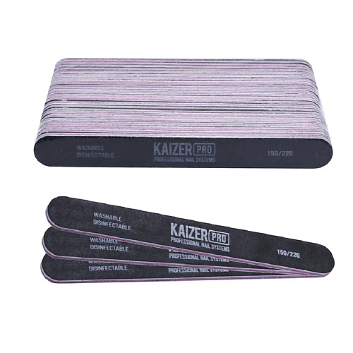KAIZER PRO Набор прямых мягких пилок на пластиковой основе #150/220 kaizer пилка шлифовочная прямая