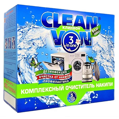 CLEANVON Экспресс-очиститель накипи 500 очиститель воздуха xiaomi smart air purifier 4 lite eu 33 вт 360 мл ч 3 режима 43 м2