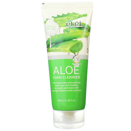 EKEL Пенка для умывания с Алоэ Успокаивающая Foam Cleanser Aloe 100 holika holika пенка очищающая алоэ aloe cleansing foam 150 мл