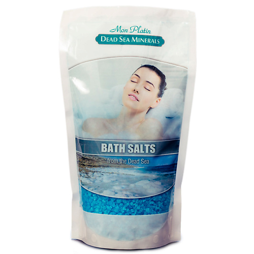 MON PLATIN Натуральная Соль Мёртвого моря с ароматическими маслами (голубая) 500 be sage натуральная соль для ванны английская с маслами лемонграсс 500 0