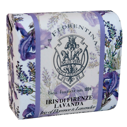 LA FLORENTINA Мыло Iris of Florence & Lavender. Флорентийский Ирис и Лаванда 106.0 bolsius свеча в стекле арома true scents лаванда 679