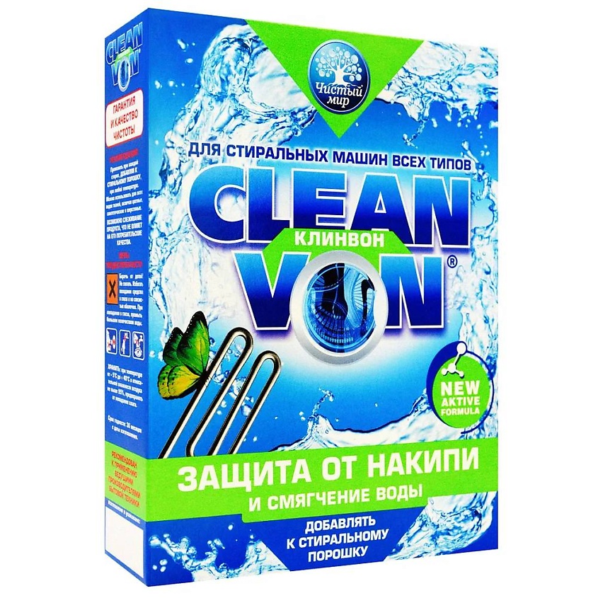 CLEANVON Средство для защиты от накипи и смягчения воды в стиральных .