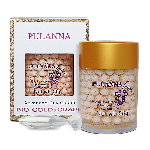 цена Крем для лица PULANNA Дневной защитный крем Био-Золото и Виноград - Bio-gold & Grape Advanced Day Cream