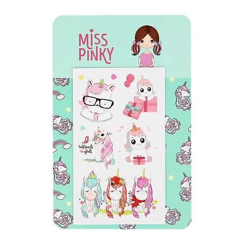 MISS PINKY Татуировки переводные 9,5x5,7 стикеры универсальные miss pinky
