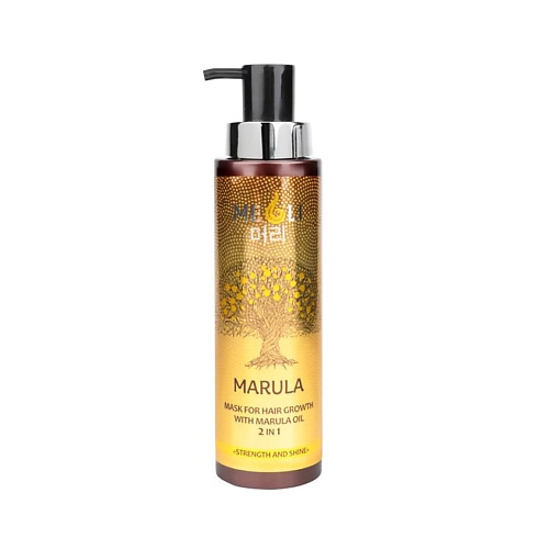 MEOLIKALAG Маска для восстановления и роста волос с маслом Марулы 2 в 1 Сила и блеск 400 noah for your natural beauty спрей для волос осветляющий с маслом жожоба и авокадо