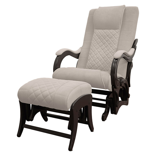 FUJIMO Массажное кресло качалка SAKURA PLUS F2005 с пуфиком 1 кресло качалка rattan grand white wash с подушками