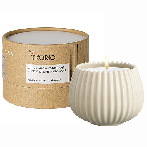 TKANO Свеча ароматическая Green tea & Pear blossom 200 tkano свеча декоративная из коллекции edge 10 5 см 0 75