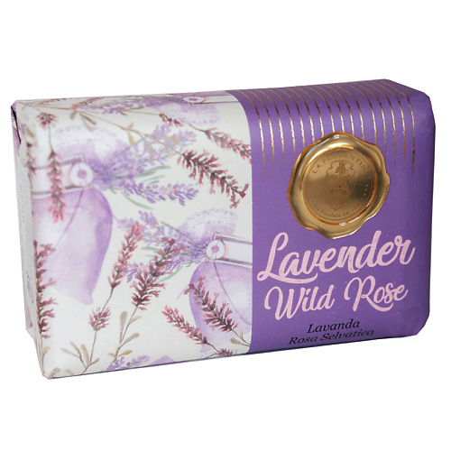 Мыло твердое LA FLORENTINA Мыло Lavender & Wild Rose. Лаванда и Дикая роза жидкое мыло la florentina lavender 500