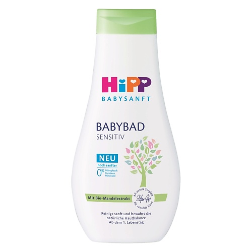HIPP Детская пена для купания без слёз  для чувствительной кожи 350 bioteq детская крем пена для ванн лаванда и ромашка успокаивающая 0 750