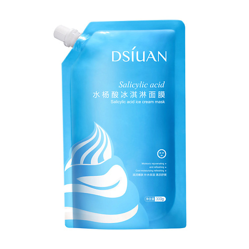 DSIUAN Противовоспалительная маска для лица с салициловой и гиалуроновой кислотами 300 крем для лица балансирующий с рна кислотами pha active balance cream