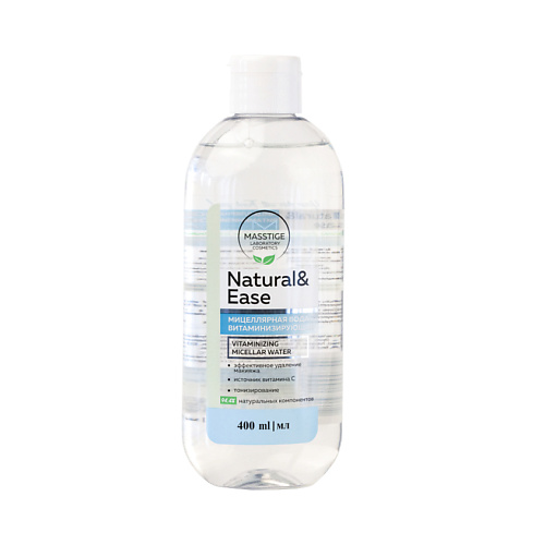 MASSTIGE Мицеллярная вода витаминизирующая NATURAL&EASE 400.0