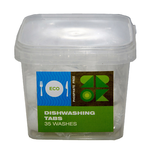 ЯROK Таблетки для посудомоечных машин ЭКО бесфосфатные 35 synergetic таблетки для посудомоечных машин бесфосфатные экологичные 100