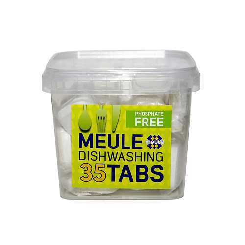 MEULE Таблетки для посудомоечной машины PHOSPHATE FREE 35 reva care таблетки для посудомоечной машины