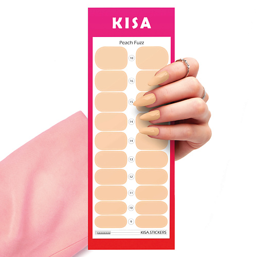 KISA.STICKERS Пленки для маникюра Peach Fuzz kisa stickers пленки для педикюра pink gradient