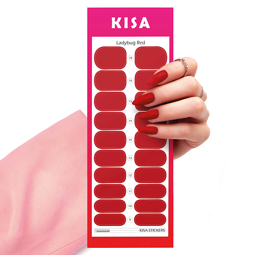 KISA.STICKERS Пленки для маникюра Ladybug Red альбом с наклейками pony stickers