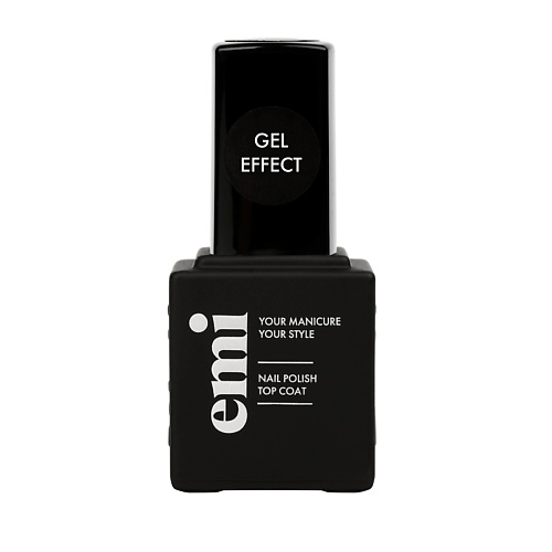EMI Ultra Ультрастойкий топ Strong Top Coat Gel Effect 9 ультрастойкий лак emi gel effect обратный отсчет 181 9 мл
