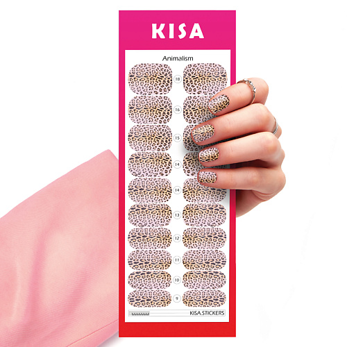 KISA.STICKERS Пленки для маникюра, 20 ноготков kisa stickers пленки для педикюра на большой палец animalizm mono