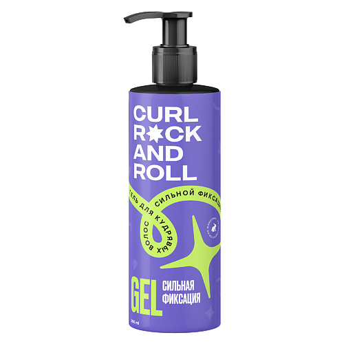 CURL ROCK AND ROLL Гель для укладки кудрявых волос сильной фиксации 300 curl rock and roll пенка средней фиксации для укладки кудрявых волос 160
