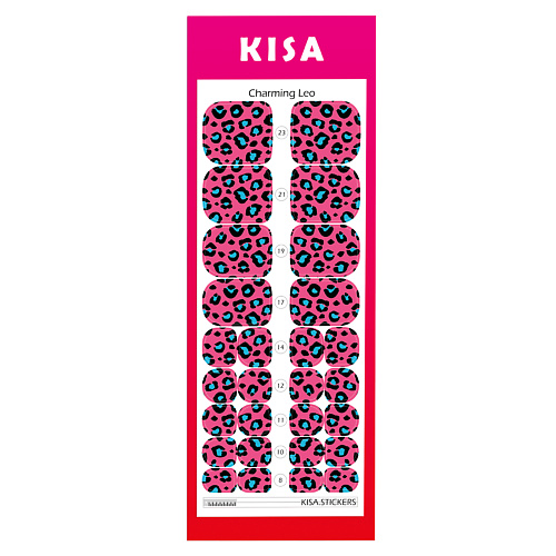 KISA.STICKERS Пленки для педикюра Charming Leo kisa stickers пленки для педикюра pink croco