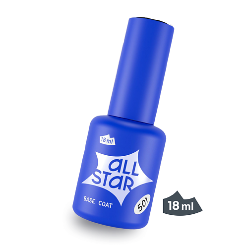ALL STAR PROFESSIONAL Каучуковая база для ногтей прозрачная, Rubber Base Lite mavala укрепляющая и защитная основа для ногтей