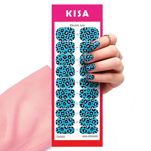 KISA.STICKERS Пленки для маникюра Electric Leo kisa stickers пленки для педикюра на большой палец animalizm mono