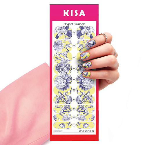 KISA.STICKERS Пленки для маникюра Elegant Blossom kisa stickers пленки для педикюра snow leo