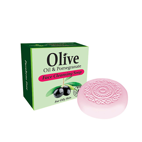 HERBOLIVE Оливковое мыло для умывания с гранатом 85 herbolive оливковое мыло с диктамосом критская душица 85