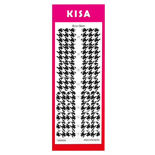 KISA.STICKERS Пленки для педикюра BW Glen kisa stickers пленки для маникюра fancy camo