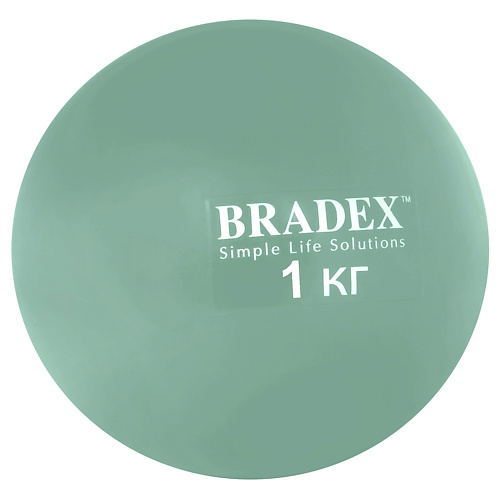 BRADEX Медбол, 1 кг стул bradex seven белый fr 0424