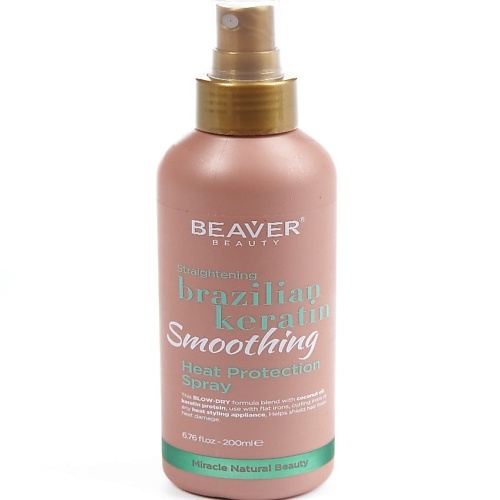 Спрей для ухода за волосами BEAVER Термозащитный спрей с кератином для эластичности волос спрей увлажняющий для волос beaver nutritive moisturizing 200 мл