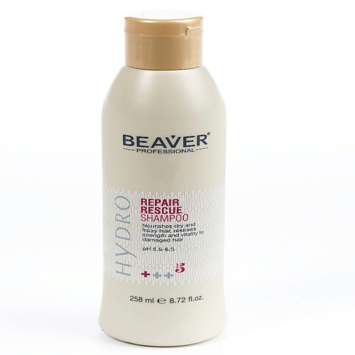 BEAVER Шампунь Для интенсивного восстановления поврежденных волос 258 beaver термозащитный спрей с кератином для эластичности волос 200