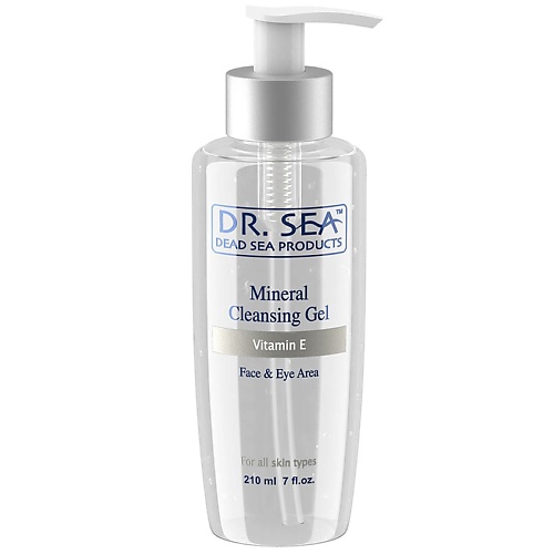 DR. SEA Очищающий минеральный гель для лица и глаз с минералами Мертвого моря и витамином Е 210.0 seacare омолаживающее молочко для рук с минералами мертвого моря гиалуроновой кислотой и маслами 150