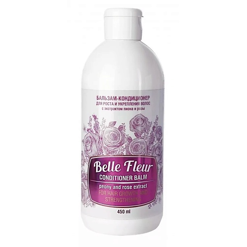 BELLE FLEUR Бальзам-кондиционер для роста и укрепления волос с экстрактом пиона и розы 450 byredo lil fleur eau de parfum 50