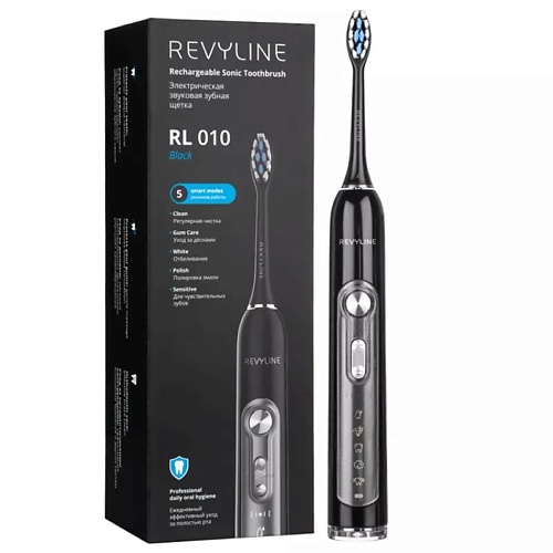 REVYLINE Электрическая звуковая зубная щетка Revyline RL 010 hapica электрическая звуковая зубная щетка ultra fine dbf 1w