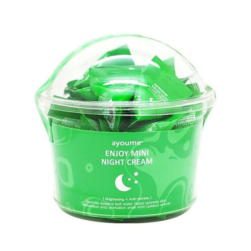 AYOUME Ночной крем для лица с центеллой азиатской ENJOY MINI 30 green mama крем для лица ночной чистая кожа пион и чага