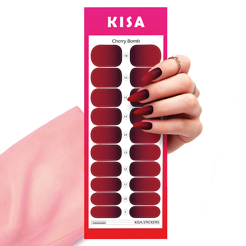KISA.STICKERS Пленки для маникюра Cherry Bomb kisa stickers пленки для педикюра pink gradient