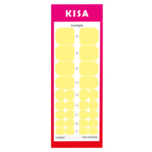 KISA.STICKERS Пленки для педикюра Limelight kisa stickers пленки для маникюра lunar pink